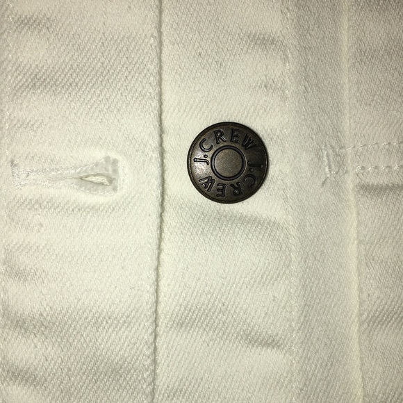 J. Crew White Jean jacket NWT. Sz S - Picture 3 of 4